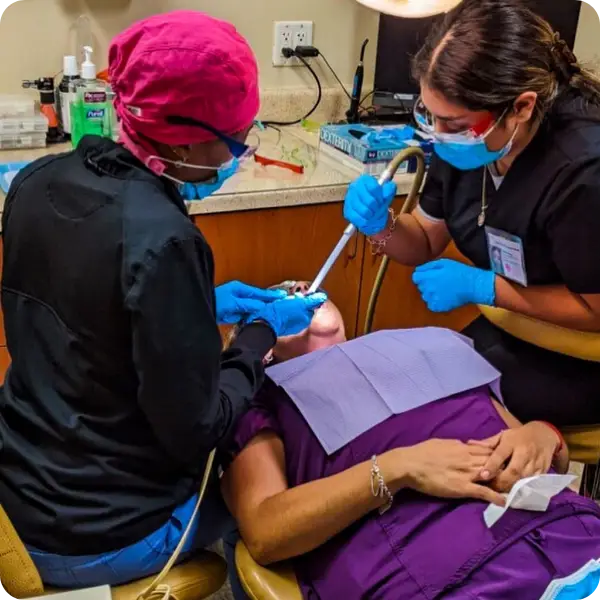 Houston Dental Assistant School hands-on training with students